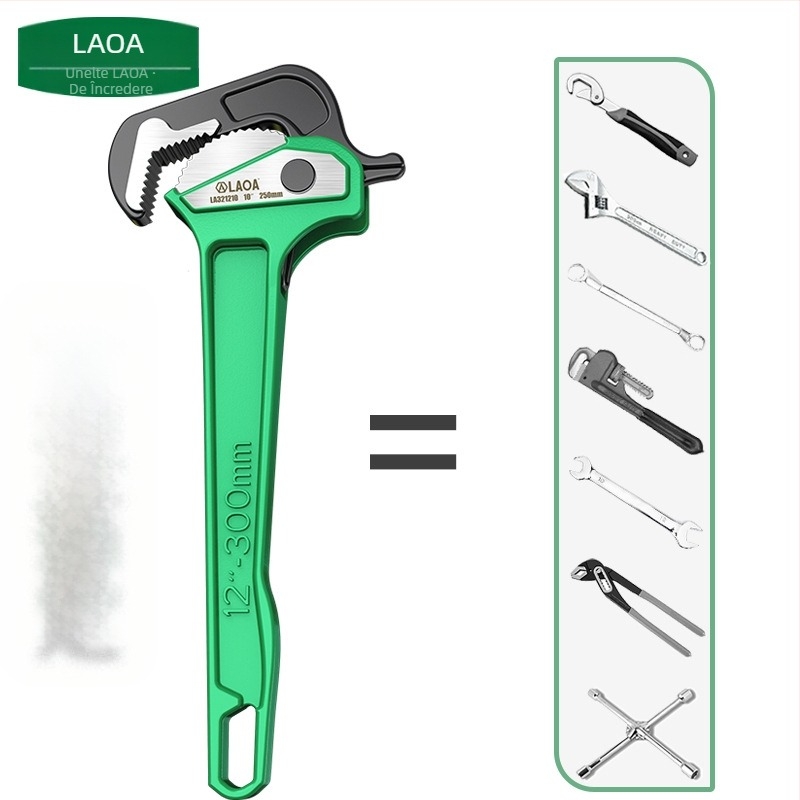 Old A Clește pentru țevi greu, cu acțiune rapidă – Clește multifuncțional pentru conducte, cu fălci universale, greutate 0,5 kg