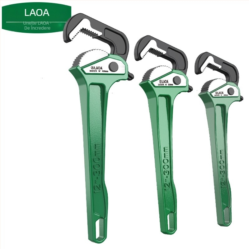 Old A Clește pentru țevi greu, cu acțiune rapidă – Clește multifuncțional pentru conducte, cu fălci universale, greutate 0,5 kg