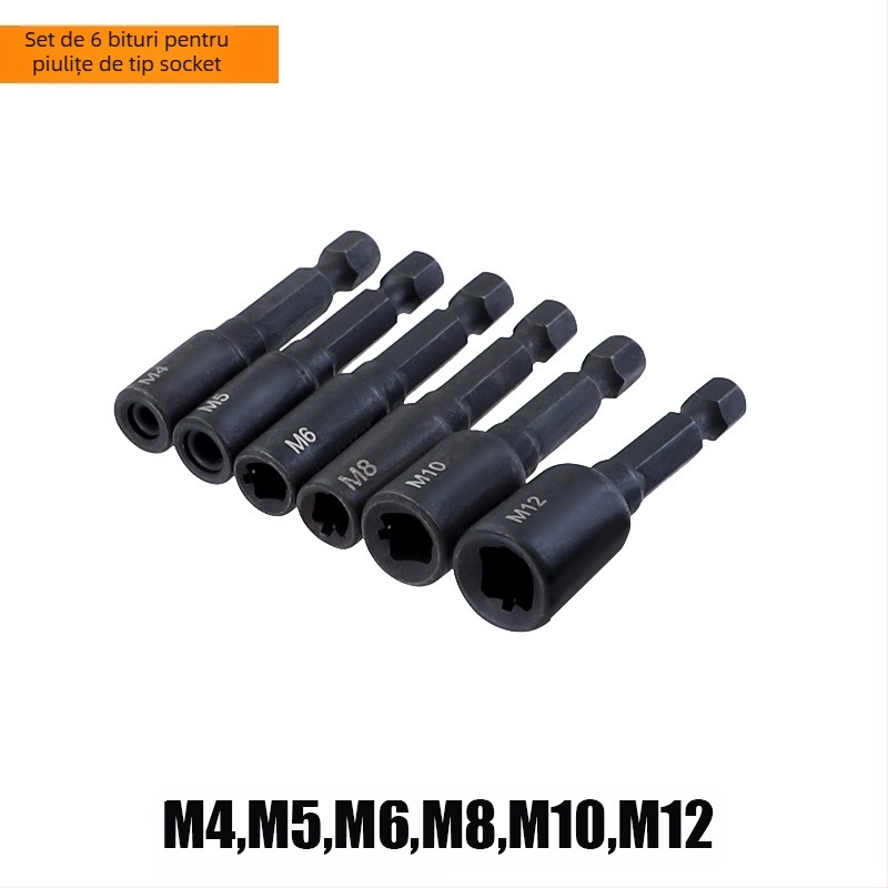 Mandrină de tapping cu tijă hexagonală 1/4, lungă, interval fir M4–M16, pentru fabricarea matrițelor