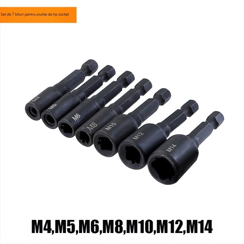 Mandrină de tapping cu tijă hexagonală 1/4, lungă, interval fir M4–M16, pentru fabricarea matrițelor