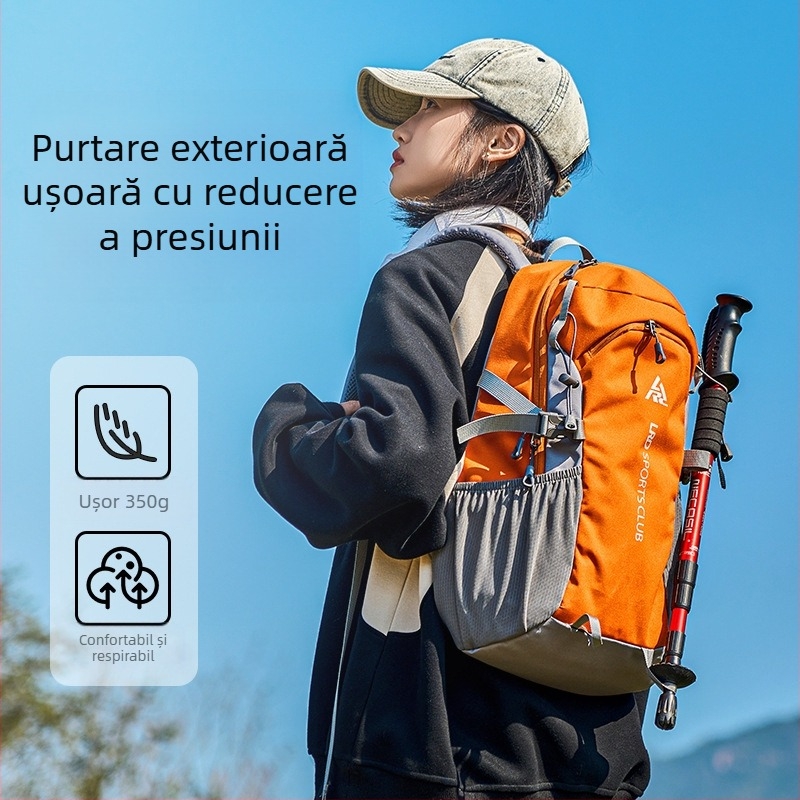 Rucsac ușor unisex pentru drumeții și călătorii în aer liber, din țesătură Oxford, durabil
