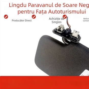 Parasolar auto cu oglindă pentru machiaj pentru VW Lingdu CC, PVC, montaj încorporat, stil original