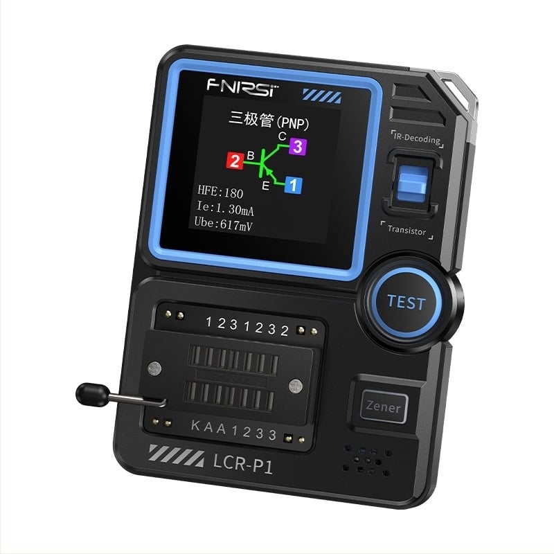 Măsurător LCR inteligent, tester tranzistori, detecție MOSFET, testare multifuncțională a condensatorilor și rezistorilor, model Lcr-p1, brand Fnirsi