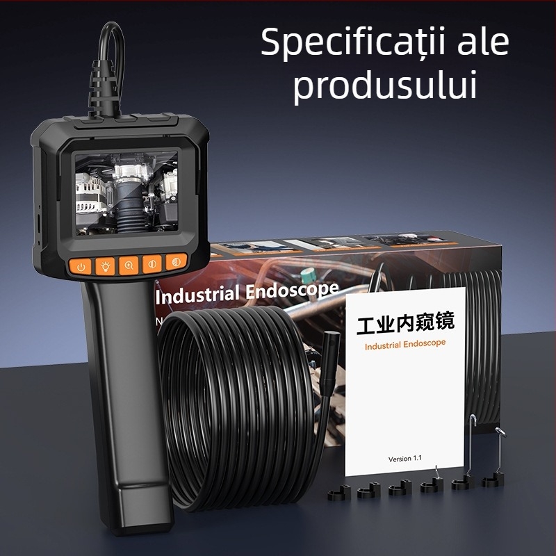 Endoscop industrial portabil HD G20-M, sondă 8.0 mm, IP67, lungime de lucru 1 m/5 m/10 m, iluminare LED