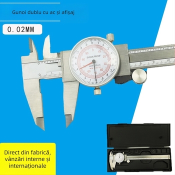ETOPOO caliper vernier din oțel inoxidabil, scară duală mm/in, precizie 0,01 inchi