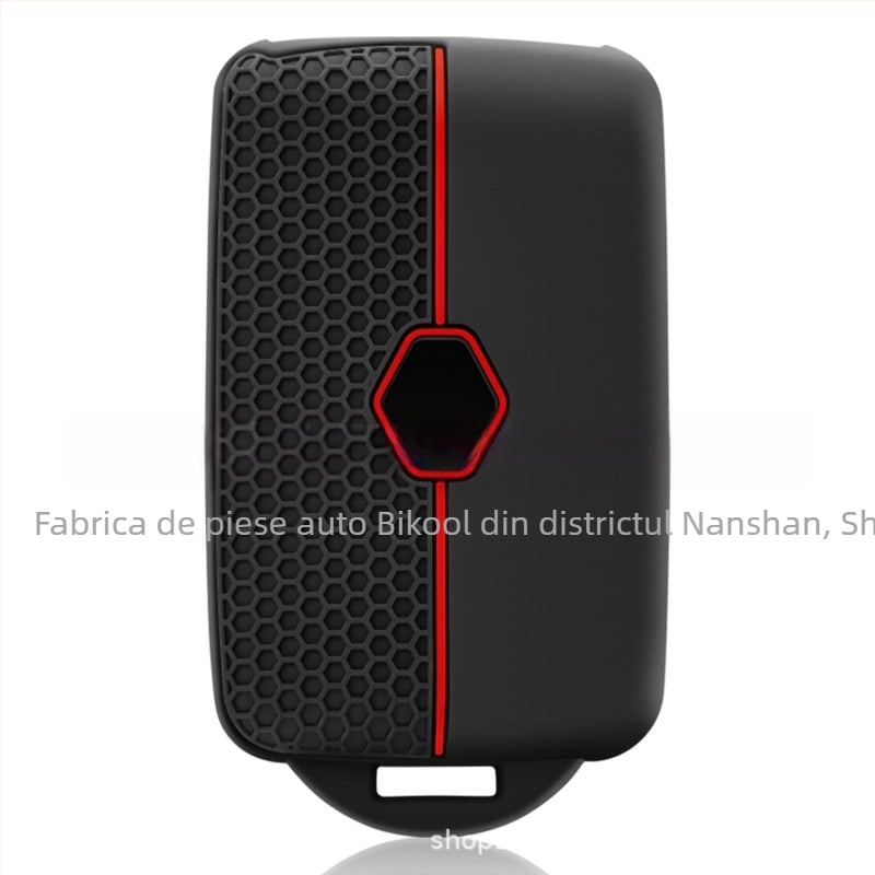 Husă din silicon pentru cheia Renault Koleos 2022, cu model hexagonal