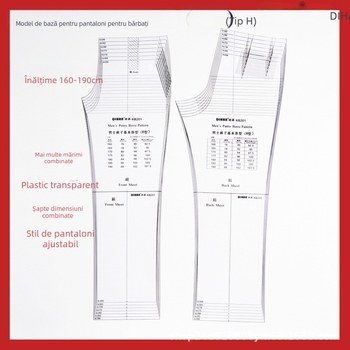 DIHAN KB201 pantaloni femei prototip șablon (brand: DIHAN; model: KB201; gen: feminin; import: Nu; autorizare IP: Nu)