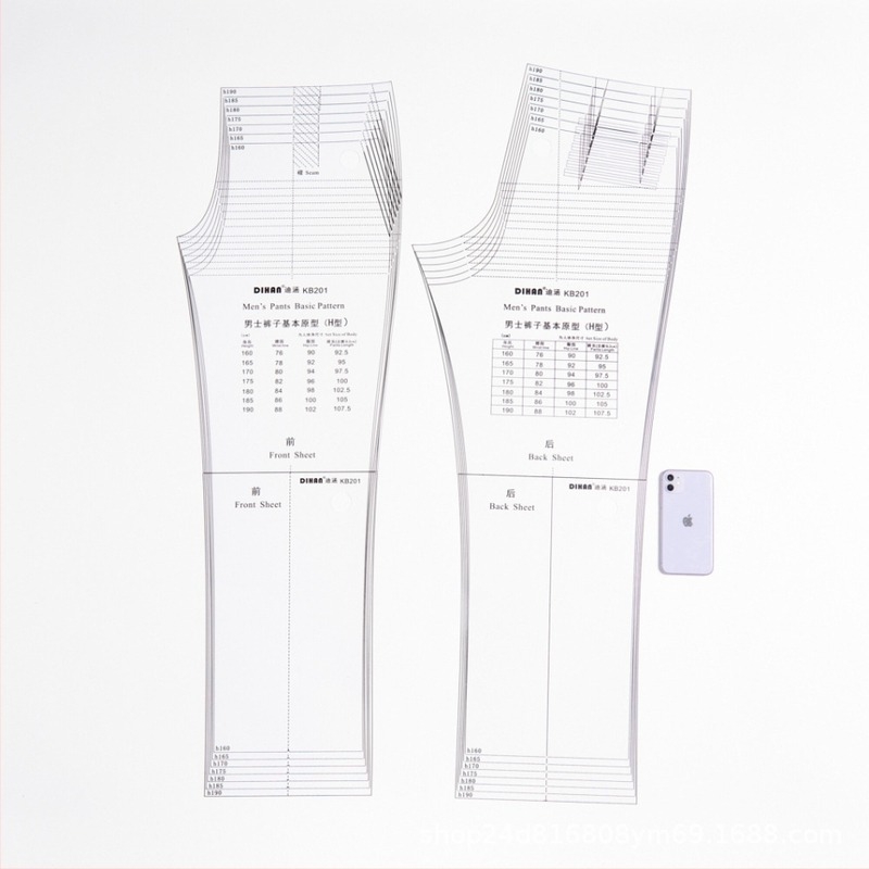 DIHAN KB201 pantaloni femei prototip șablon (brand: DIHAN; model: KB201; gen: feminin; import: Nu; autorizare IP: Nu)