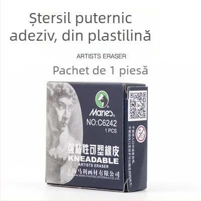 Radieră Marley C6142 pentru plastelină și schițe – Brand: Marley, Model: C6142, Material: Radieră, Utilizare: Schițe de pictură, Greutate netă: 0.025