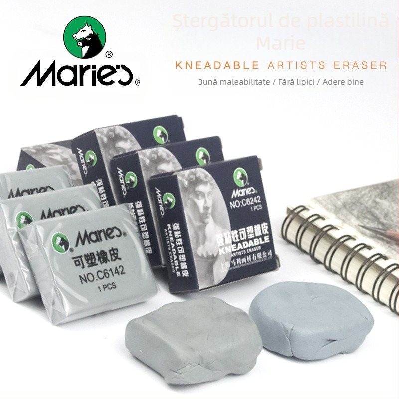 Radieră Marley C6142 pentru plastelină și schițe – Brand: Marley, Model: C6142, Material: Radieră, Utilizare: Schițe de pictură, Greutate netă: 0.025