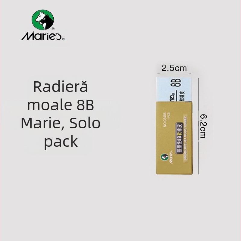 Radieră Marley C6142 pentru plastelină și schițe – Brand: Marley, Model: C6142, Material: Radieră, Utilizare: Schițe de pictură, Greutate netă: 0.025