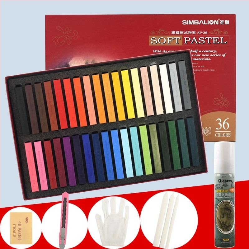 SIMBALION Lion SP-12S bețe pastel moi pentru schițe și desen, destinat elevilor de artă