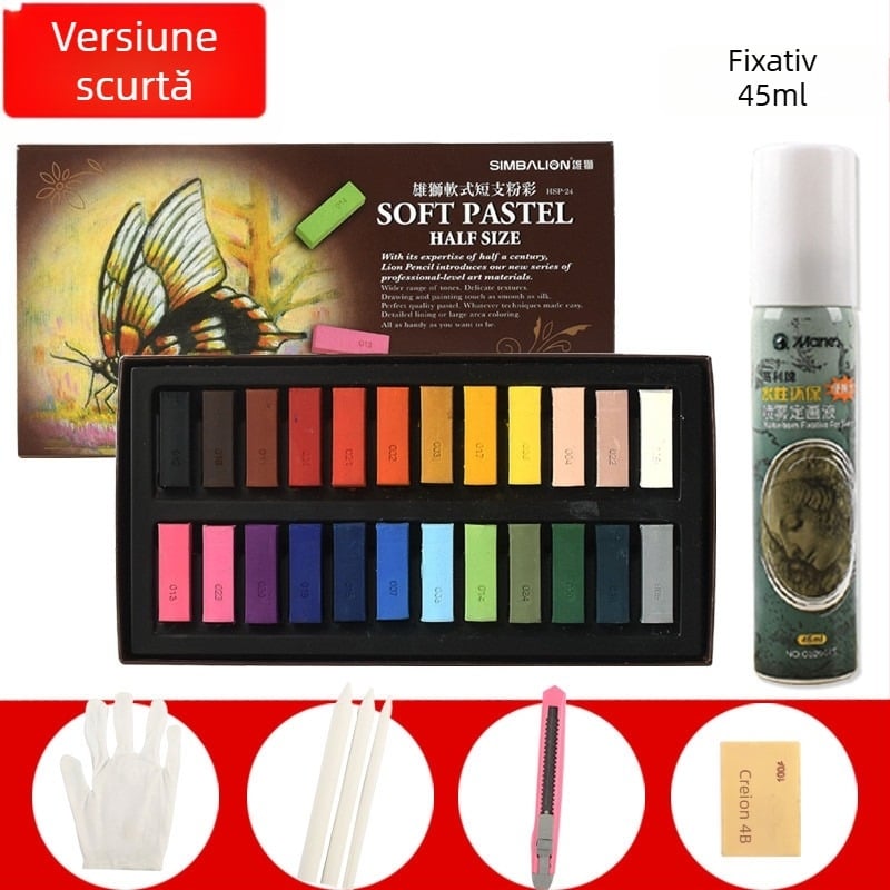 SIMBALION Lion SP-12S bețe pastel moi pentru schițe și desen, destinat elevilor de artă