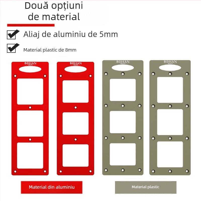 Freză pentru lemn Bohan pentru dulapuri – tăierea găurilor în cutiile de prize tip 86, unealtă de canelare