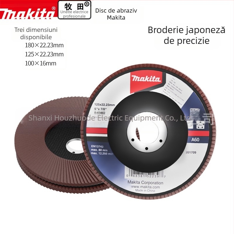 Makita disc abraziv din pânză pentru polizor unghiular – lustruire, viteză maximă 80, duritate A