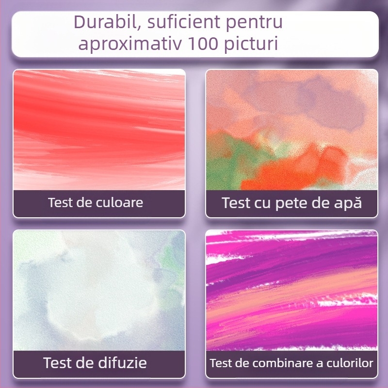 Set gouache pigmenți solizi pentru pictură — Morning Light ambalaj în cutie, materiale de bază