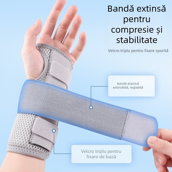 Disco orteza de încheietură din nylon cu placă de oțel pentru entorse, unisex, baschet