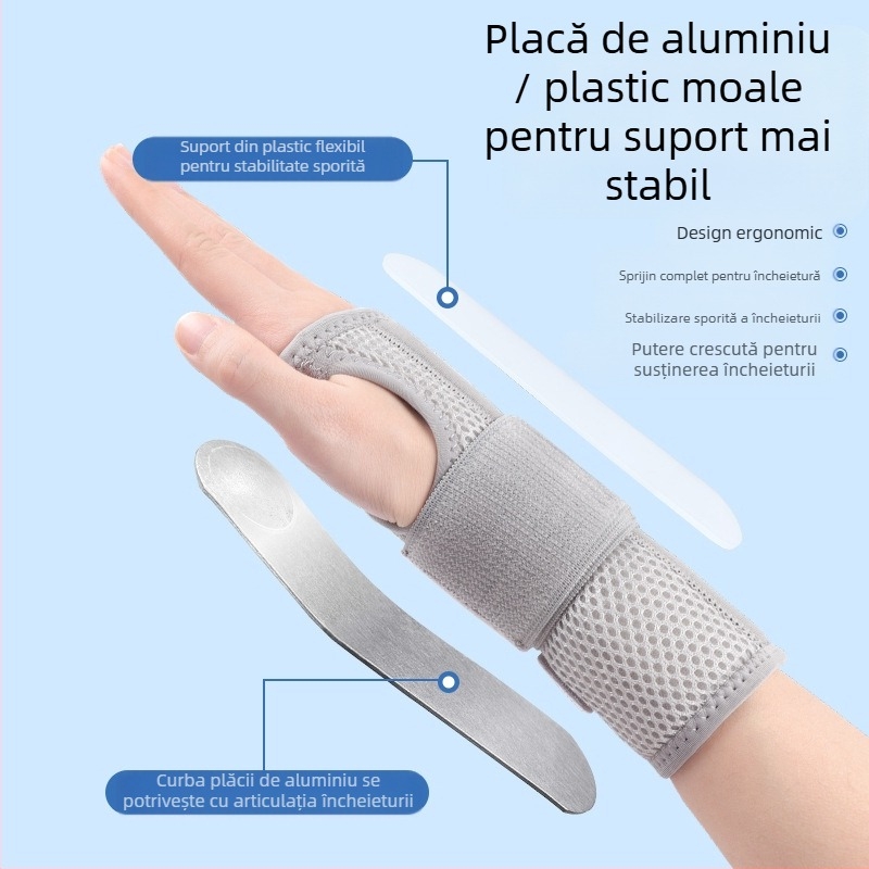 Disco orteza de încheietură din nylon cu placă de oțel pentru entorse, unisex, baschet