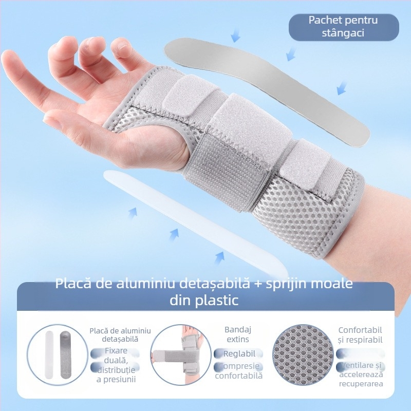 Disco orteza de încheietură din nylon cu placă de oțel pentru entorse, unisex, baschet