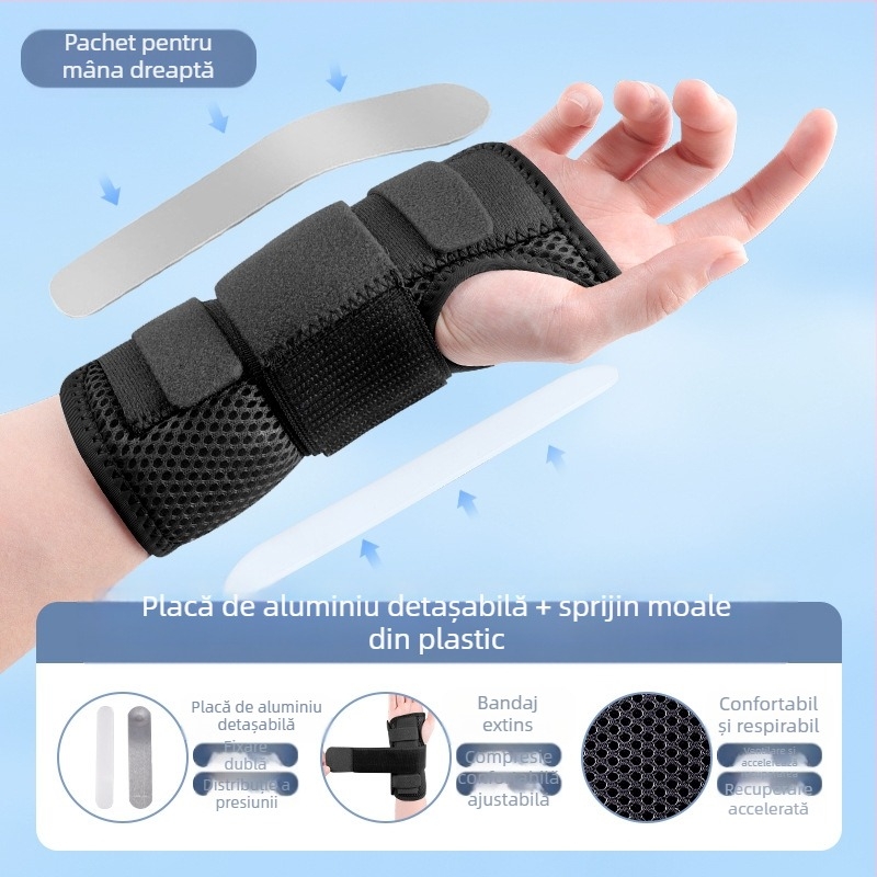 Disco orteza de încheietură din nylon cu placă de oțel pentru entorse, unisex, baschet