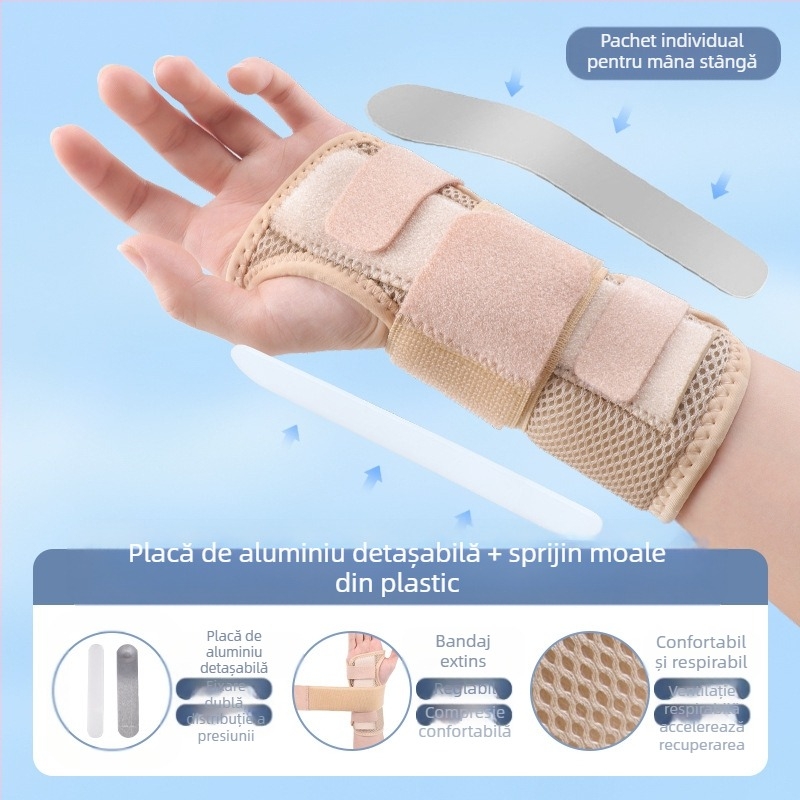 Disco orteza de încheietură din nylon cu placă de oțel pentru entorse, unisex, baschet