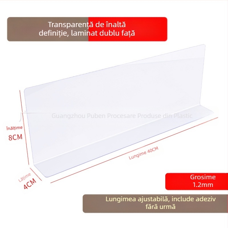 Puben bandă din plastic în formă de L pentru umplerea spațiilor dintre mobilier – design simplu și modern