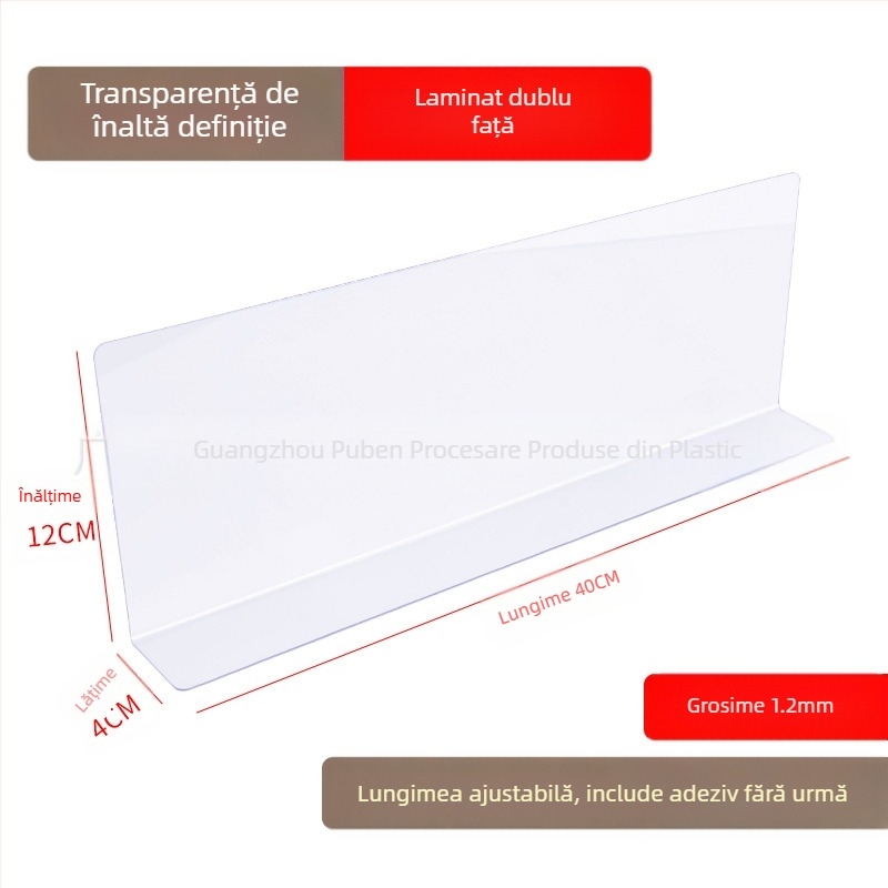 Puben bandă din plastic în formă de L pentru umplerea spațiilor dintre mobilier – design simplu și modern