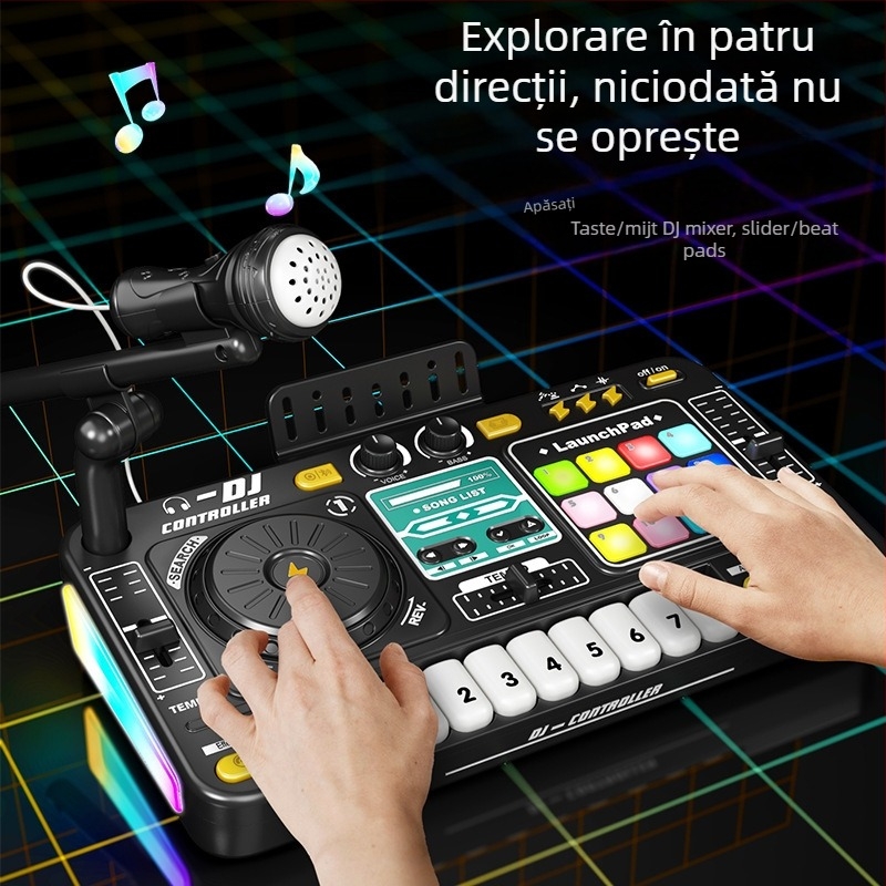 Jucărie muzicală pentru copii – instrumente de percuție occidentale, corp ABS, brand Huamin, potrivit pentru 7–14 ani