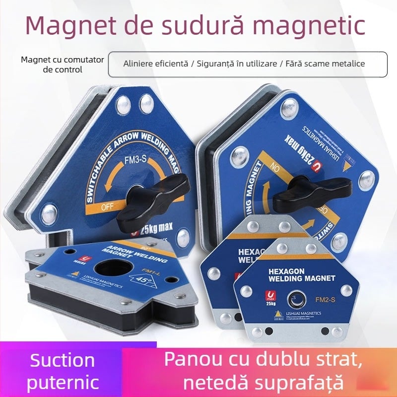 Pozitionator magnetic pentru sudură - Lishuai, forță de retenție 25 kg, dispozitiv de fixare pentru sudură