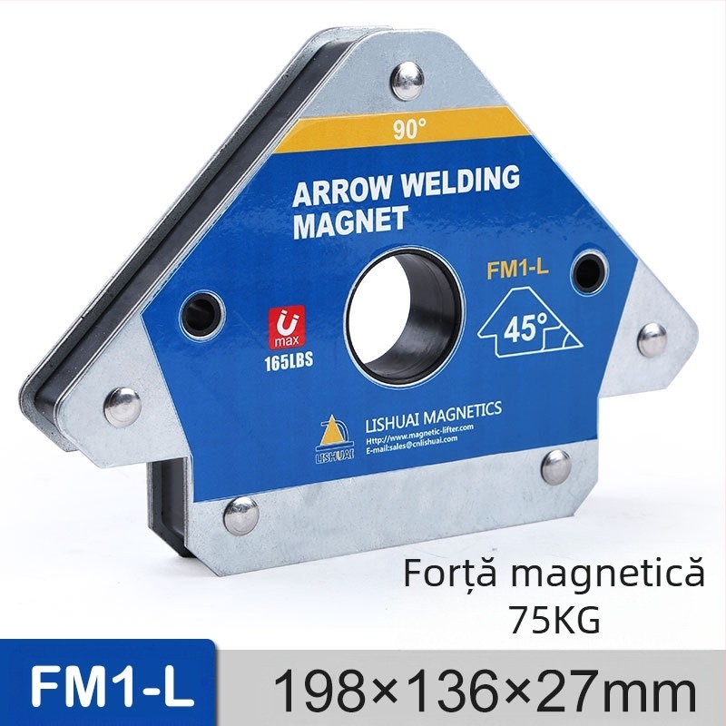 Pozitionator magnetic pentru sudură - Lishuai, forță de retenție 25 kg, dispozitiv de fixare pentru sudură