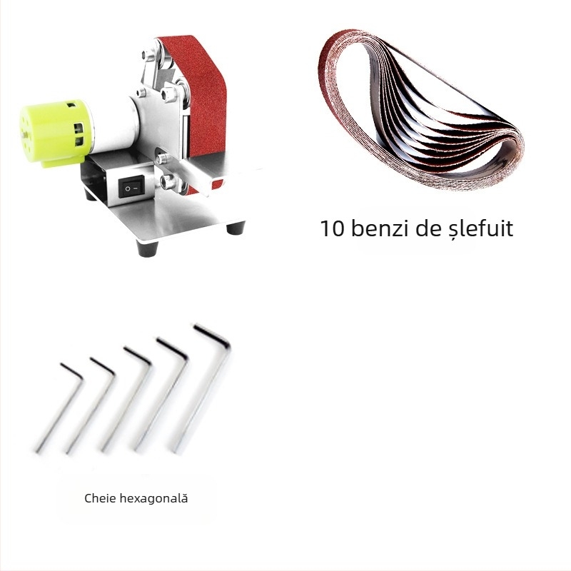 Twilight Șlefuitor vertical cu bandă – alimentare prin priză, 12V, AC monofazat/DC până la 50V