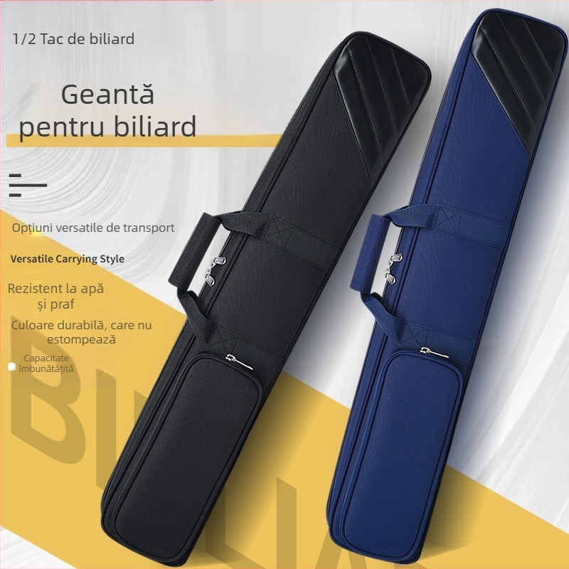 Geantă Kamanchi pentru crose de biliard, unisex, din nailon, cu căptușeală din poliester (Material: Nailon; Căptușeală: Poliester; Gen: Unisex; Utilizare: Sporturi de interior)