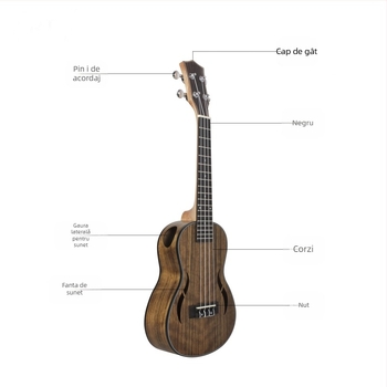 IRIN ukulele din lemn de nuc — modelele UK2360/UK2660/UK2170, pentru începători, ambalaj tavă