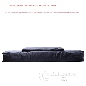 Geantă pentru pian digital cu 88 taste, rucsac Oxford, căptușeală 210D, mâner de purtare