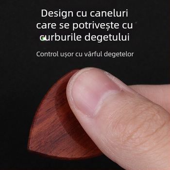 Cutie pentru plectre de chitară din lemn — cutie de depozitare, cutie cadou din lemn