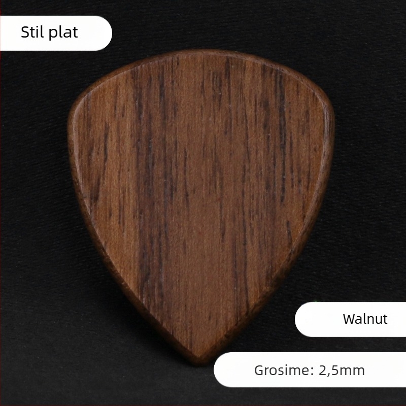 Cutie pentru plectre de chitară din lemn — cutie de depozitare, cutie cadou din lemn