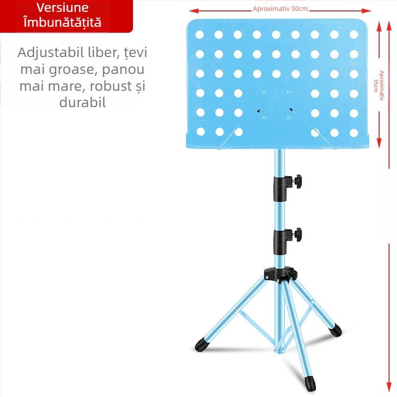 Suport pentru partituri muzicale, pliabil și universal pentru chitară, vioară, Guzheng și Erhu — cadru din fier; modele: cadru mediu, cadru mare, cadru tip spectru; brand Remembering Ming
