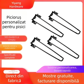 Picioare pliabile pentru masă, din fier, formă de U detașabil, model personalizabil, potrivite pentru living, dormitor și exterior, stil minimalist modern