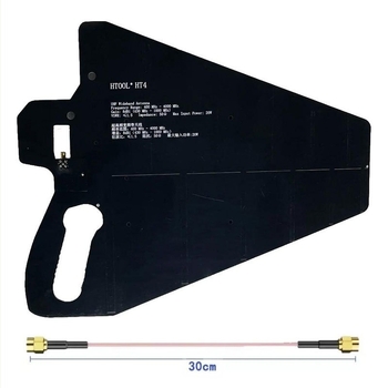 Antena HT4, log-periodică, câștig înalt, UWB cu bandă lată, antenă PCB