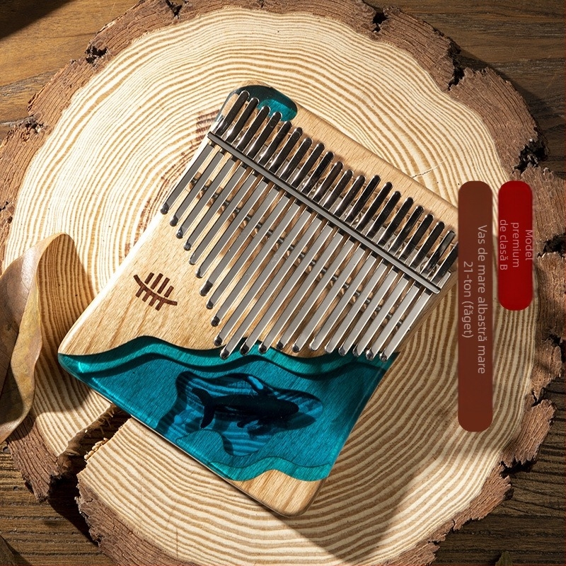 Kalimba cu placă de 21 tonuri, Hluru Class B model de înaltă calitate, ambalaj profesional