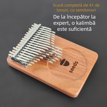 Fruit Kalimba cu 41 de sunete, placă din lemn cu structură din trei straturi
