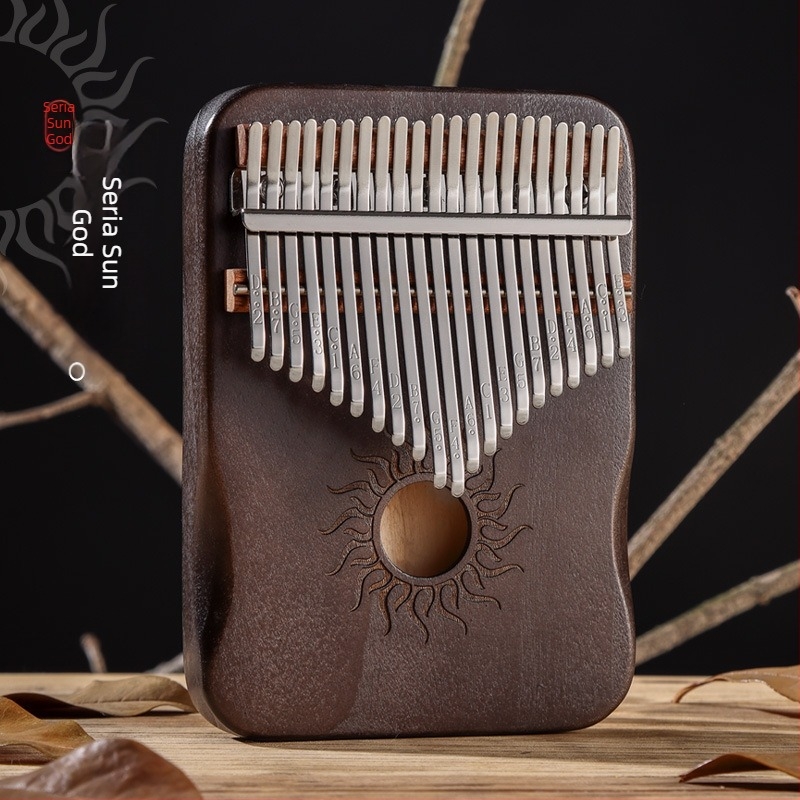Kalimba Huashu (pian deget) - 17 sunete, lemn de arțar, instrument pentru începători