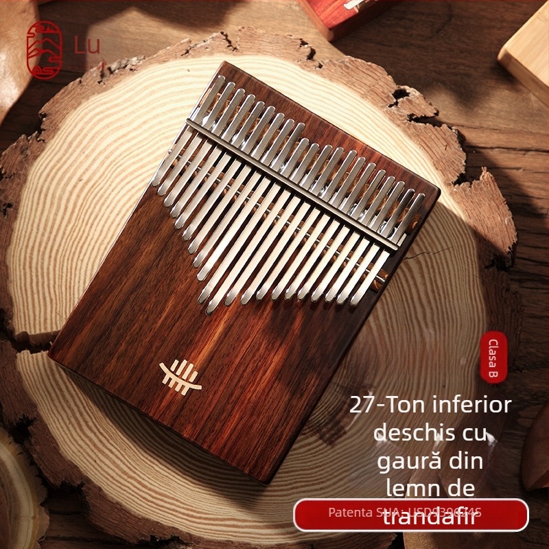 Kalimba degetelor – versiune îmbunătățită tip cutie Class B, 21 tonuri, instrument muzical portabil