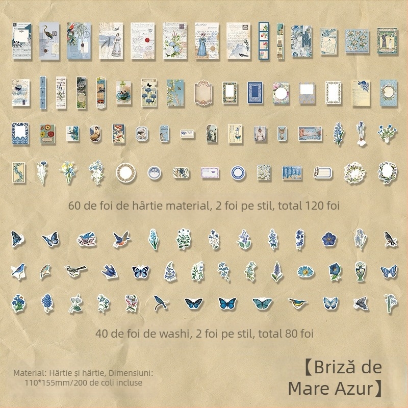 Hârtie de bază decorativă pentru jurnal DIY, motive florale, seria Infeel.me Flower and Wine, imprimare în stil japonez, 4 modele, potrivită pentru lipire