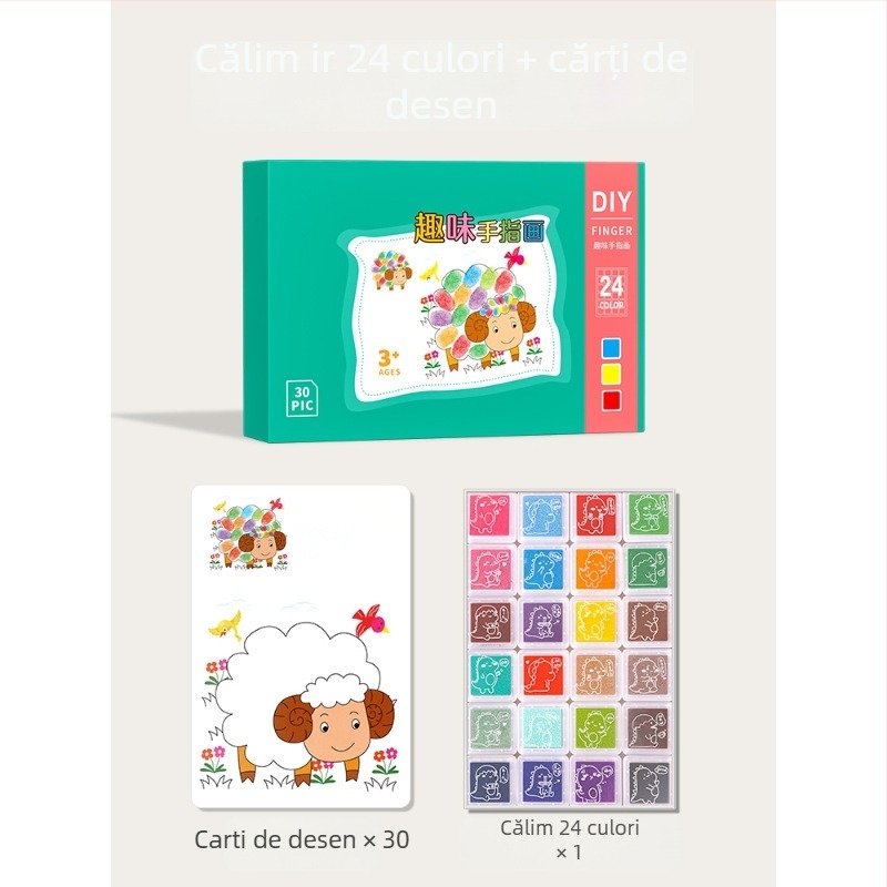 Answer Duck Kit DIY Scratch Art pentru copii – Artă pe hârtie, Include semn de carte și carte poștală, Vârsta 3-6 ani, Ambalaj: cutie de carton