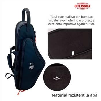 Geantă de depozitare pentru saxofon — portabilă, rucsac ușor, poliester, brand SGTJSGRX, curea cu pernă de aer