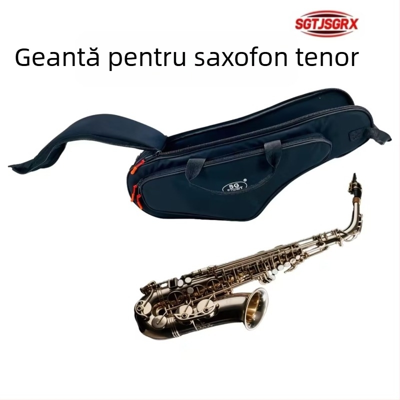 Geantă de depozitare pentru saxofon — portabilă, rucsac ușor, poliester, brand SGTJSGRX, curea cu pernă de aer