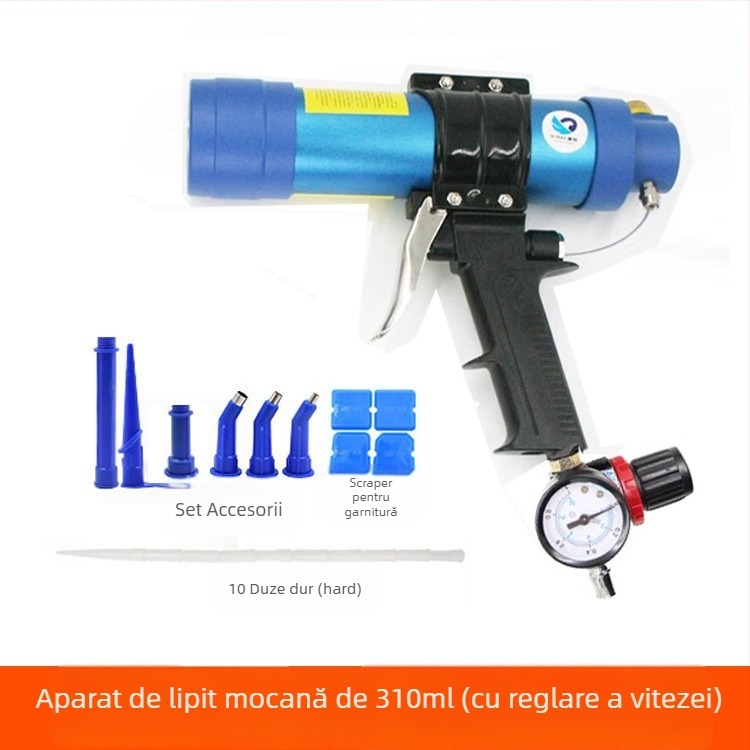 Pistol de lipit, cartuș 310 ml, pneumatic, viteză reglabilă, model Q3, SUBAO/Speed Leopard