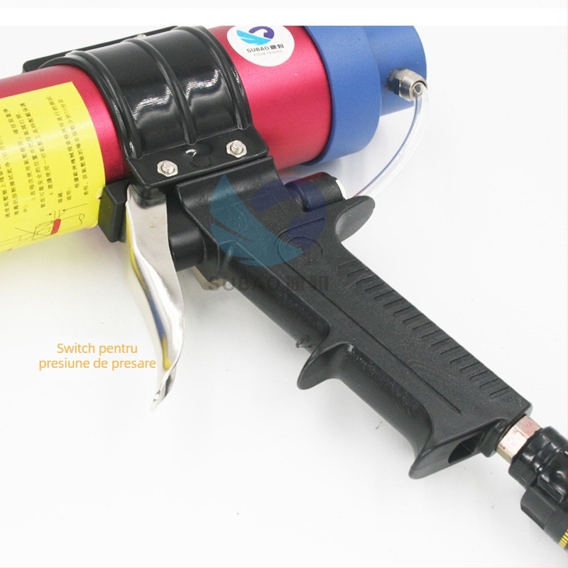 Pistol de lipit, cartuș 310 ml, pneumatic, viteză reglabilă, model Q3, SUBAO/Speed Leopard