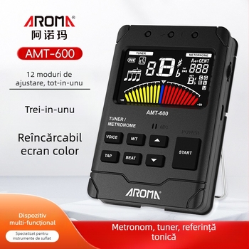 Arnoma AMT-600 Metronom și tuner pentru instrumente de suflat, vioară și violoncel – 3 în 1